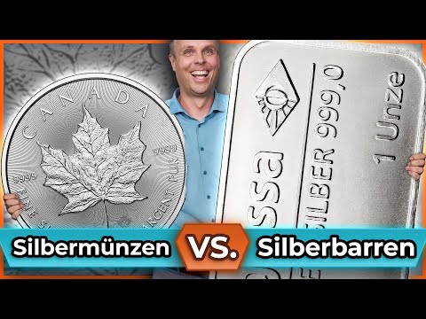 Silber kaufen: 1 Unze, 1 kg Münze oder Silberbarren? Der ultimative Vergleich!
