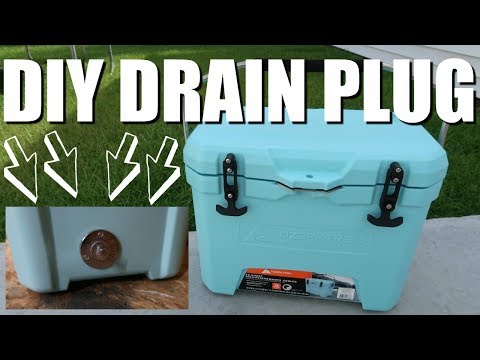 How To Install A Drain Plug To Your Cooler | Cooler Accessories | How To Add