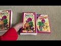 Barney Songs VHS DVD Comparison