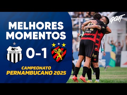 Gols e lances de Central x Sport