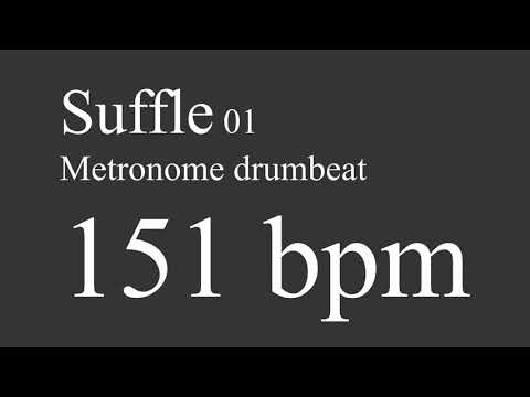 151 bpm suffle drumbeat metronome 01