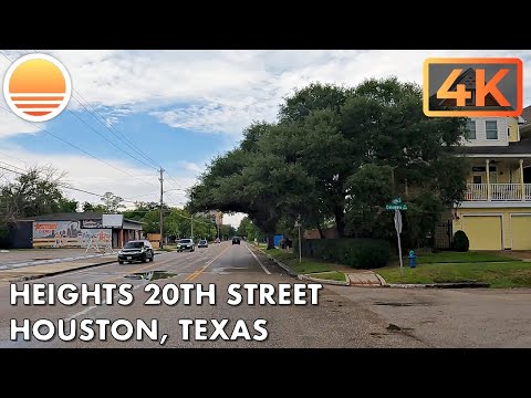 20th Street in the Heights Houston, Texas! Drive with me!