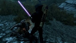 Skyrim Special Edition: Star Wars Lightsabers Mod!!!