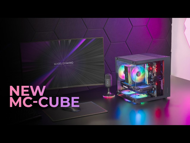 Boîtier PC Mars Gaming Mc-cube MicroATX Cristal Templé ARGB Noir video