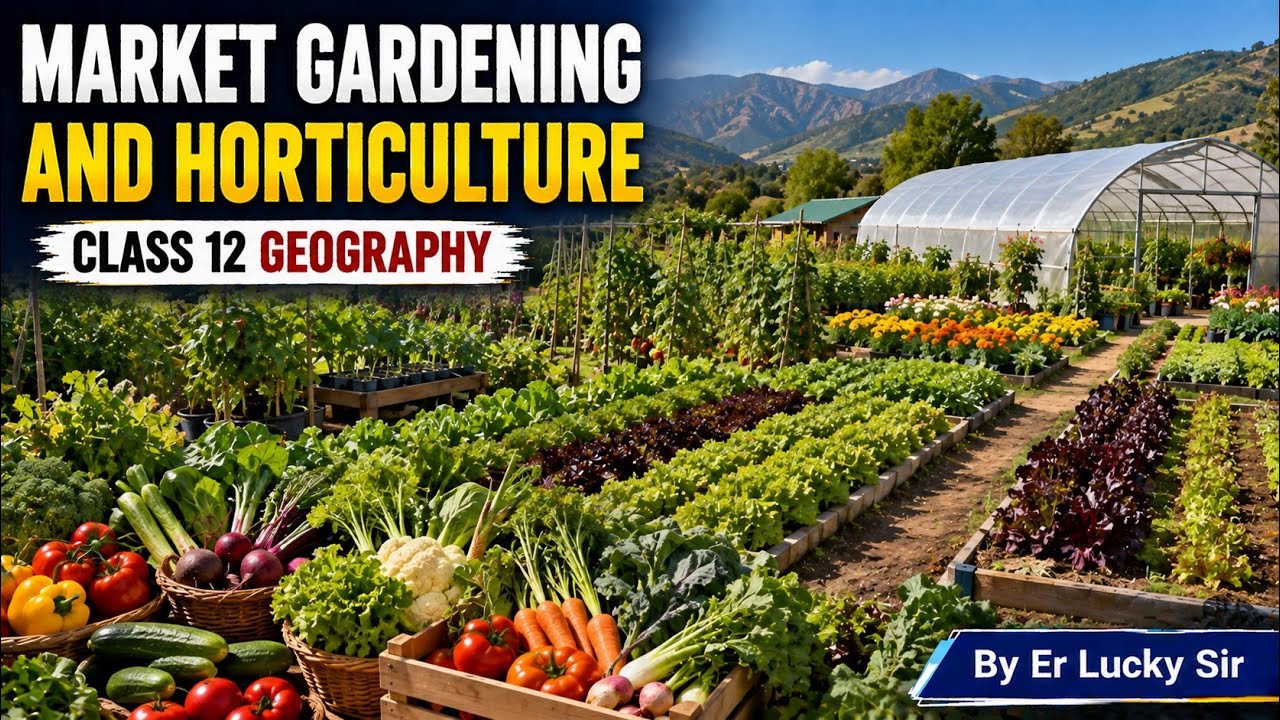 Market Gardening and Horticulture - Primary activities | Class 12 Geography