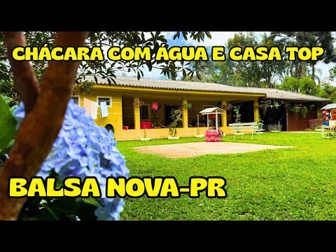 VENDIDO/ OPORTUNIDADE EM BALSA NOVA – CHÁCARA 20 MIL M² COM CASA GRANDE E ÁGUA NATURAL