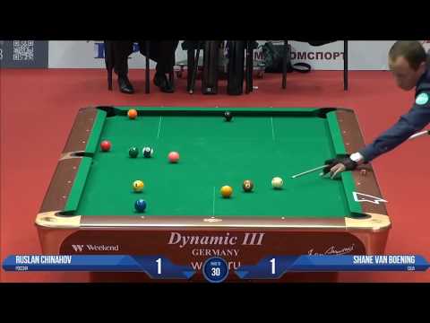 Ruslan Chinakhov vs Shane Van Boeninng ABN Challenge 10 ball 2017. Race to 30