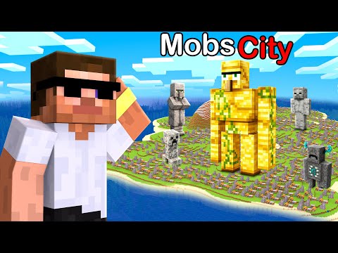I Found A Hidden Mob City in Minecraft !