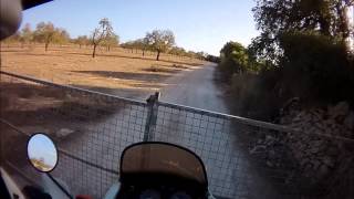 Africa Twin 750 BAD CRASH destroys fence