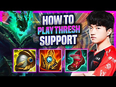 LEARN HOW TO PLAY THRESH SUPPORT LIKE A PRO! | T1 Keria Plays Thresh Support vs Blitzcrank!  Season