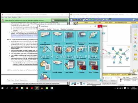 Cisco Packet Tracer 1.2.4.4 - Representing the Network Instructions