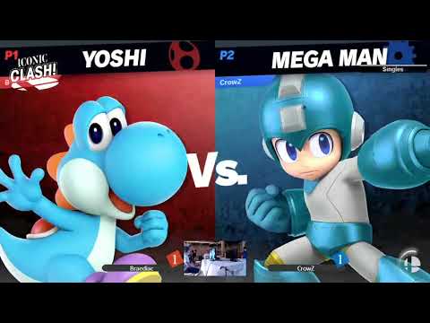 Iconic Clash! 7 Top 8 - Braediac (Yoshi) vs CrowZ (Yoshi/Mega Man)