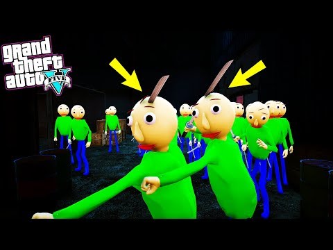 YÜZLERCE BALDİ BENİ KOVALADI! - GTA 5 Baldi's Basics Mod