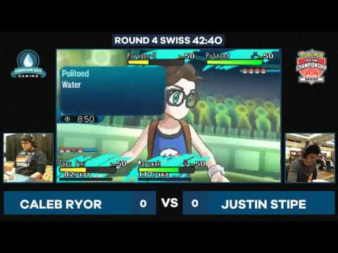 Caleb Ryor vs Justin Stipe VGC 17 Dallas Pokemon Regional Championships Swiss Round 4