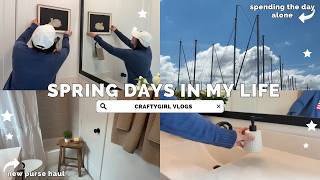 Life Lately at Home Alone 🤍 Bathroom Makeover + Lake Day Vlog