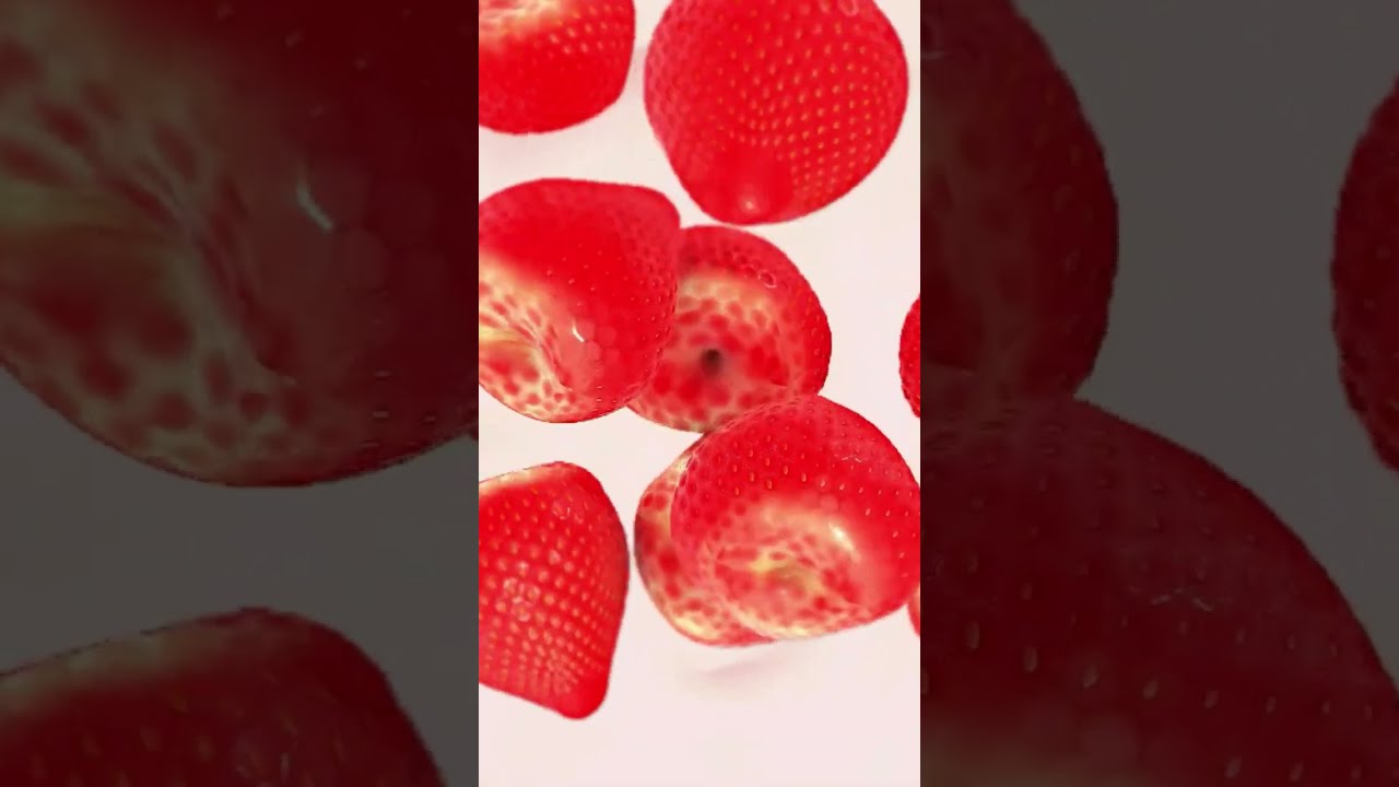 3D Strawberries animation Cinema 4D