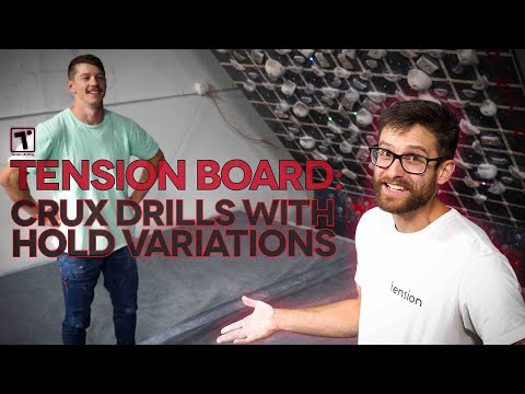 Tension Climbing's Tension Board: Crux Drills with Hold Variations