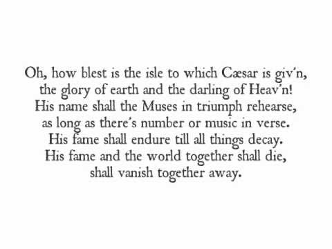 Purcell: Z 343. Why, why are all the Muses mute? - King (live)