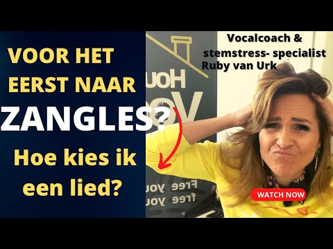 Hoe kies je een lied uit voor je eerste zangles