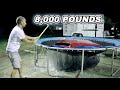 1 000 GALLONS Of Water On A Trampoline