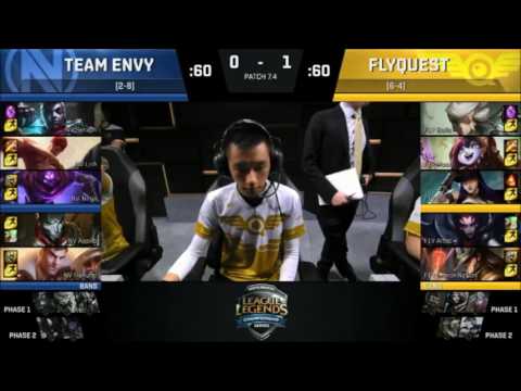 FLY vs NV || Highlights 3 Game || NA LCS Spring 2017 W6D2 || FlyQuest vs EnvyUs