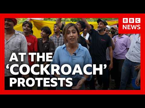 I spent a week with India's 'cockroach' protesters | BBC News