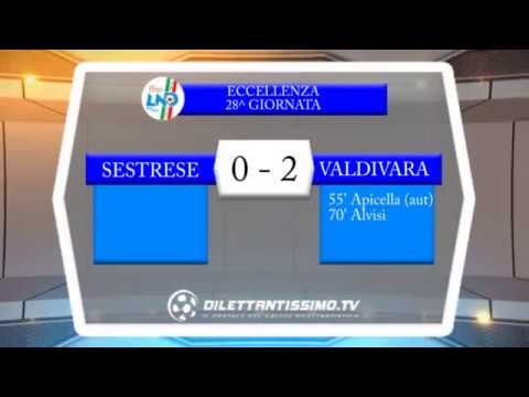 SESTRESE - VALDIVARA 0-2. Eccellenza Liguria Domenica 22-04-2018