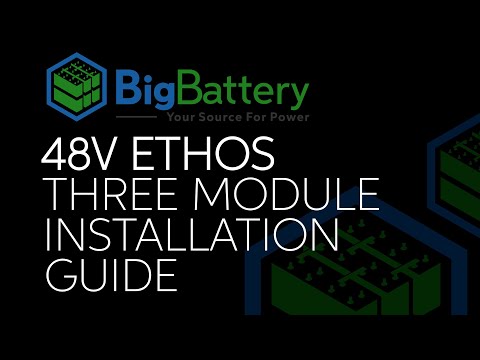 48V ETHOS Energy Storage System - Installation Guide