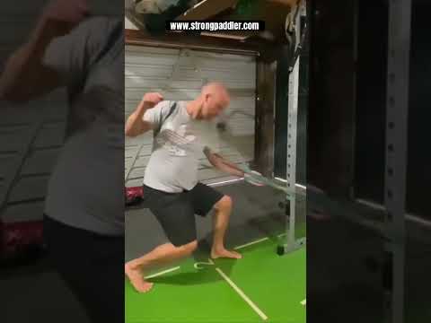 Kayak technique drill for more leg drive and shoulder rotation