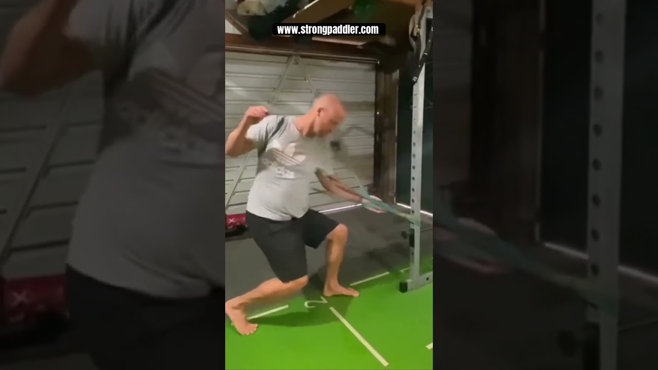 Kayak technique drill for more leg drive and shoulder rotation