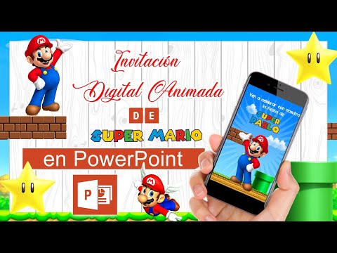 ⭐COMO hacer una🎉 INVITACION Animada de Super Mario Bros (Paso a Paso)