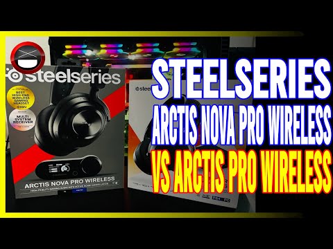 Belaidės ausinės žaidimams SteelSeries Arctis Nova Pro Wireless X, Juodos spalvos video