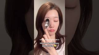 How to depuff your eyes instantly after crying (a cold spoon trick) #shorts