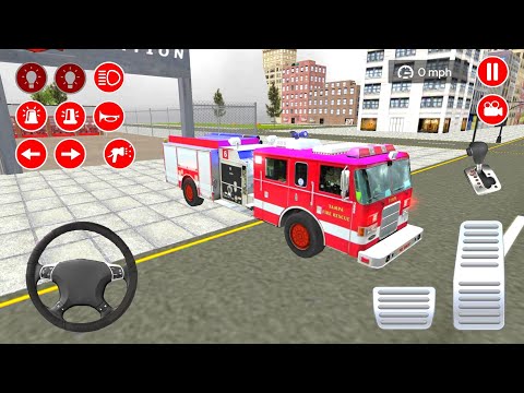 Real Fire Truck Driving Simulator 2020 #4  - Fire Fighting Android Gameplay
