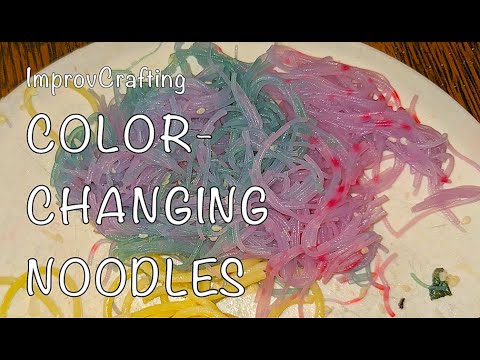 "Magic Seeds" Make Noodles Change Color • Purple Pasta Dish • color-changing noodles