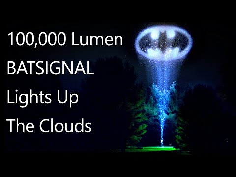 Learn How To Make A Homemade Batsignal That Reaches The Clouds