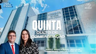 Culto de Consagração - ADBRASILJF - CULTO AO VIVO - 15/01/2026