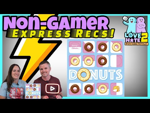 Donuts - A Non-Gamer's Review Of This Tasty Abstract Strategy Game!