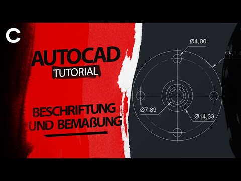 AutoCAD Beginner Tutorial 07 (German) - Annotation and Dimensioning