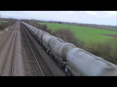 Freightliner's Bardon Class 66 66623 Storms through Cossington