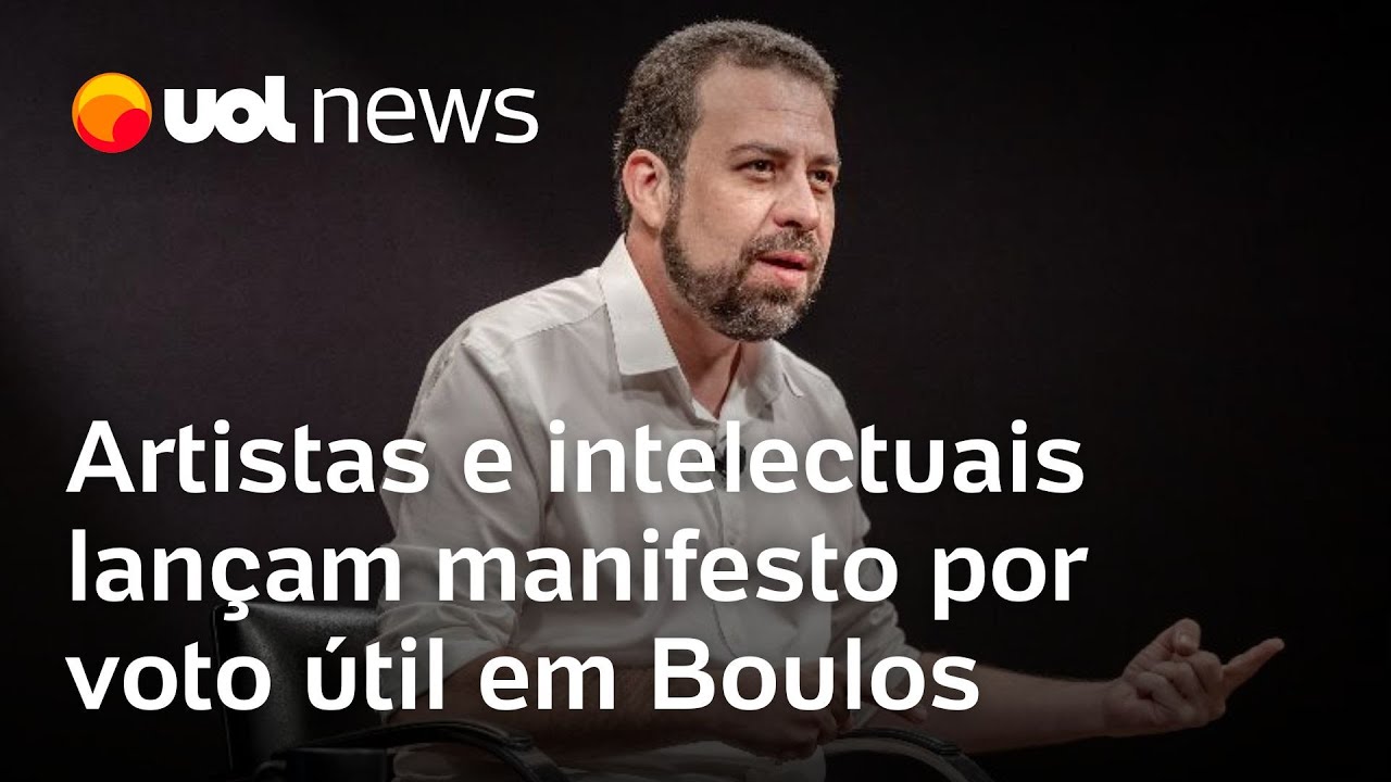 Artistas e intelectuais lançam manifesto por voto útil em Boulos para evitar 2º turno 'trágico'