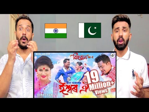Ishwar Oi 😍( Bogi Bogi )By Neel Akash|Bihuwan|New Assamese Video Song Reaction Usama with khizar