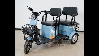 600W Motor 3 Wheel Mobility Scooter 48V 23Ah Battery Mobility 2 Seater Mobility Motorcycle Scooters