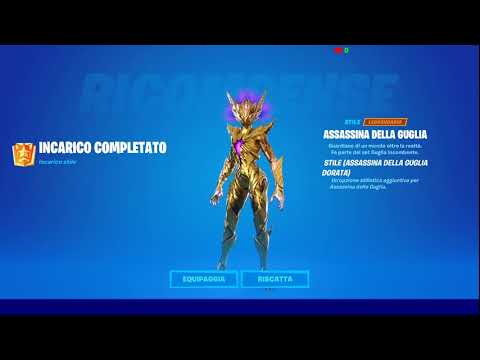 Fortnite. LIVELLO 225 STILE ASSASSINA DELLA GUGLIA DORATA