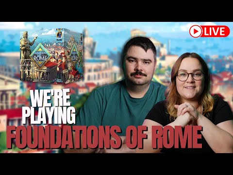 Foundations Of Rome | Board Game Playthrough | LIVE