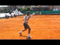 Ultimate Roger Federer Practice Court Level View on Clay (HD)