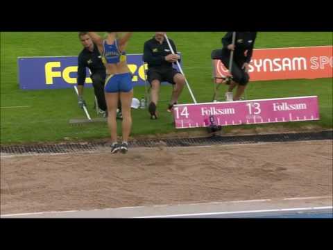 Malin Marmbrandt – SM-guld i tresteg – 13,11 - PB – SM i Sollentuna - 26 aug 2016