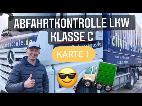 Departure check for class C trucks - map 1/10 #simplyexplained