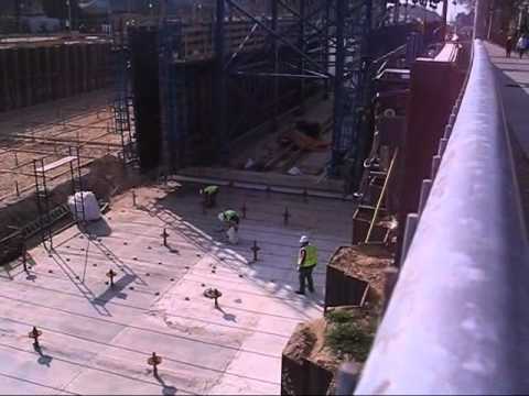 Nijverdal spoortunnelbak in aanbouw