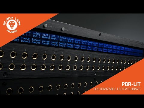 PBR TRS3 LIT and PBR TT LIT Patchbays from Black Lion Audio